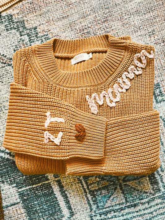 Women's Custom Chunky Knit Sweater
