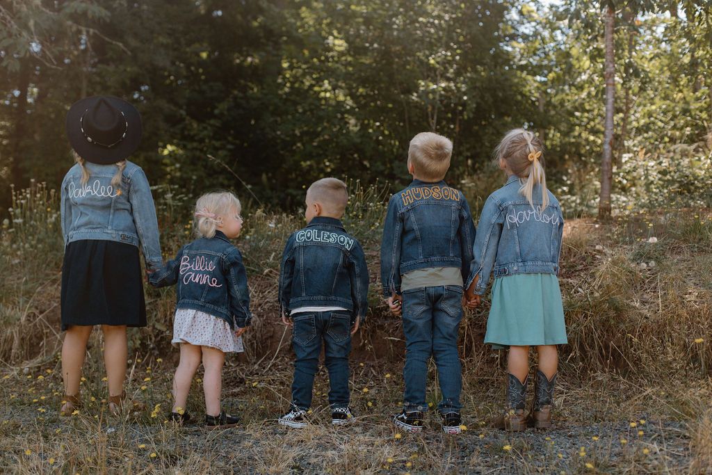 Hand stitched Jean Jacket