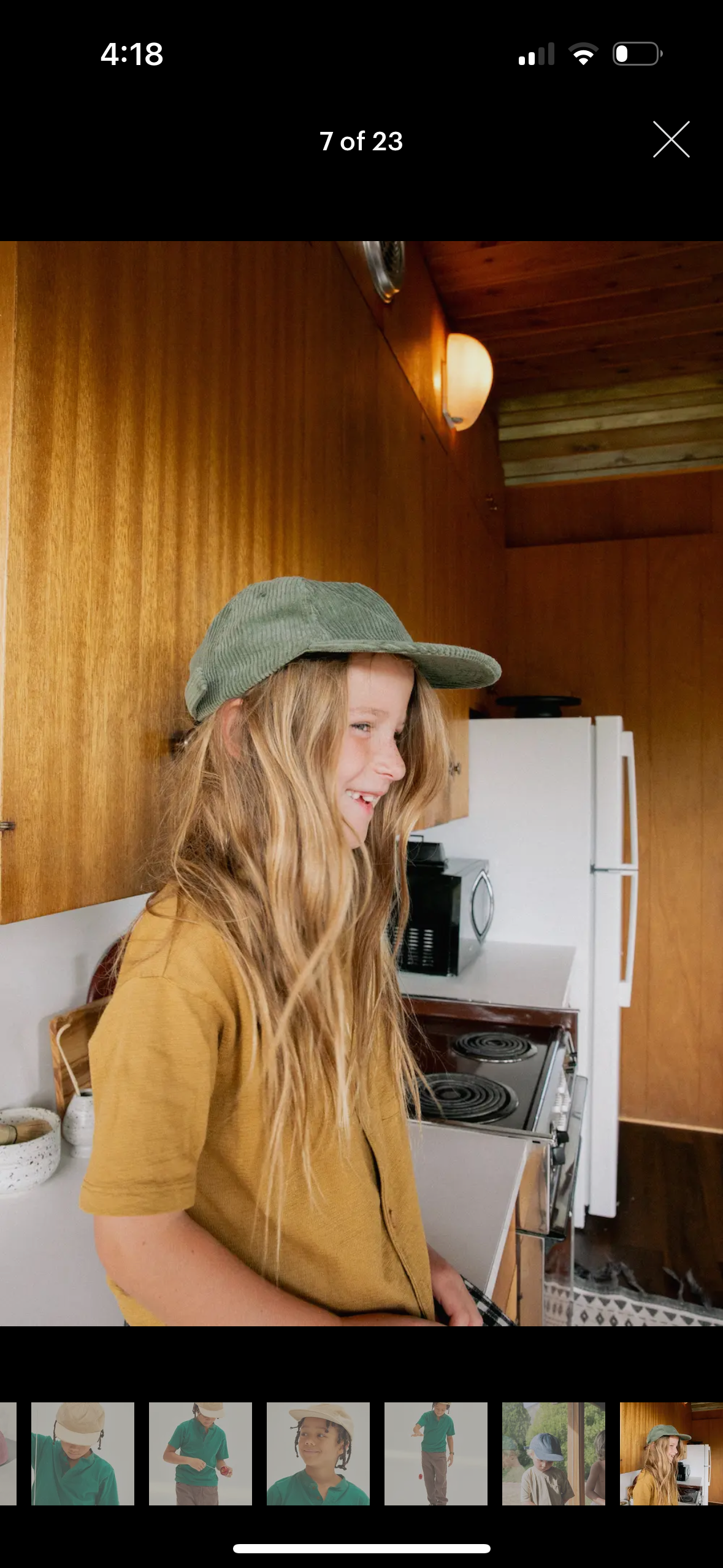 Corduroy Kid's Baseball Cap