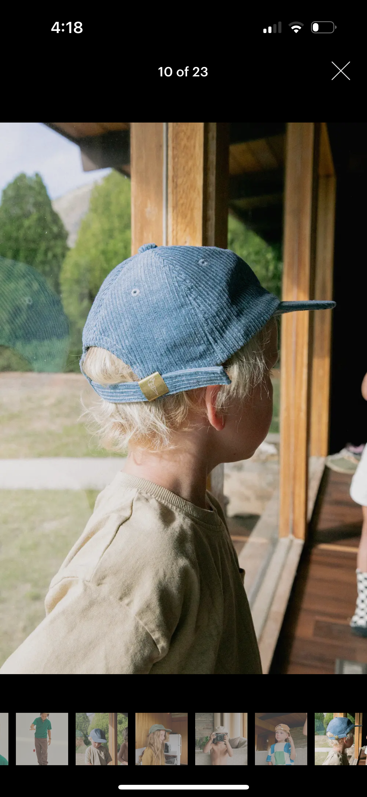 Corduroy Kid's Baseball Cap