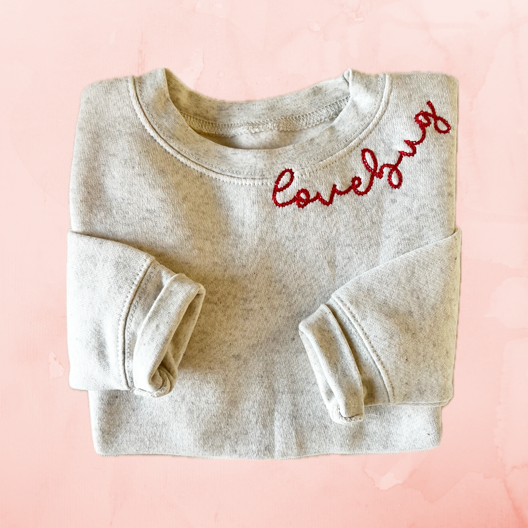 Children's Collar Chainstitch Crewneck