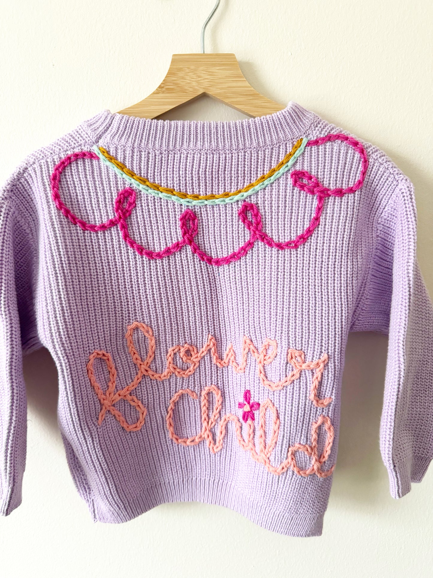 2-3T Flower Child Sweater RTS